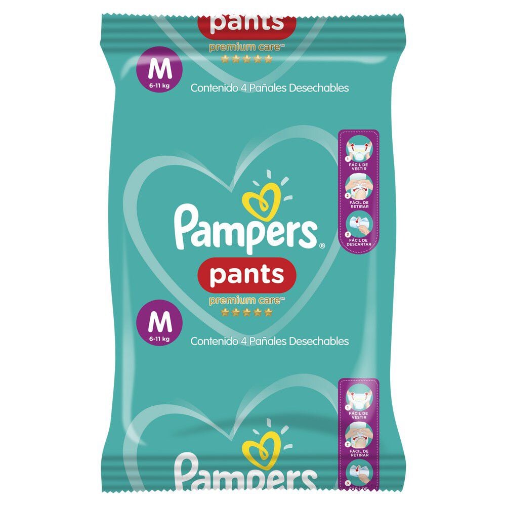 Pants-Premium-Care-Pañales-Desechables-M-6-11Kg-x4-imagen