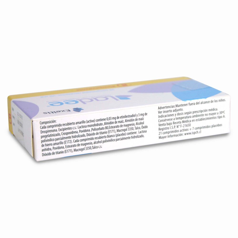 Ladee-Drospirenona-3-mg-Etinilestradiol-0,03-mg-28-comprimidos-Recubiertos-imagen-2