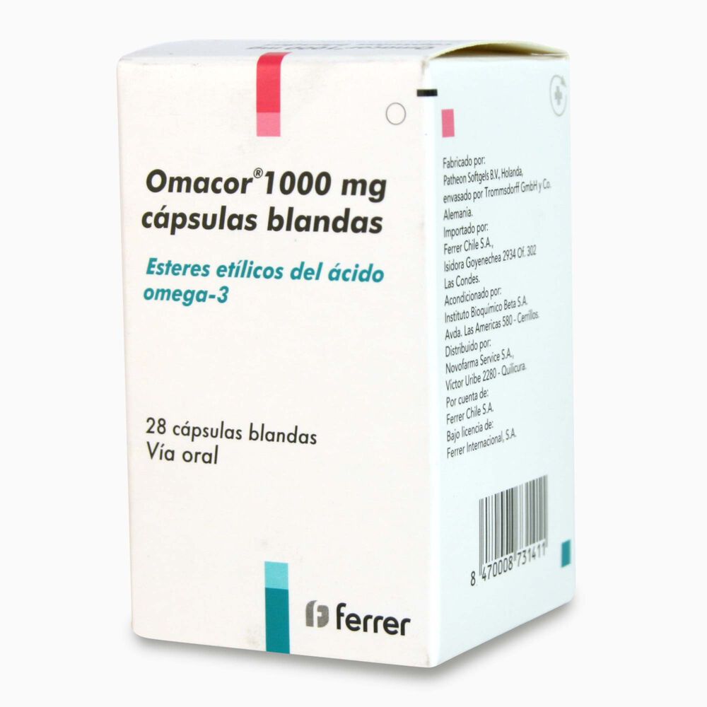 Omacor-Ester-De-Acido-Graso-1000-mg-28-Cápsulas-Blandas-imagen-1