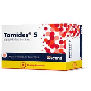Tamides-Desloratadina-5-mg-30-Comprimidos-Recubiertos -imagen