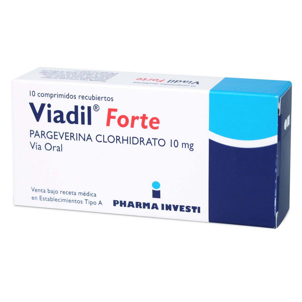 Viadil-Forte-Pargeverina-10-mg-10-Comprimidos-imagen-1