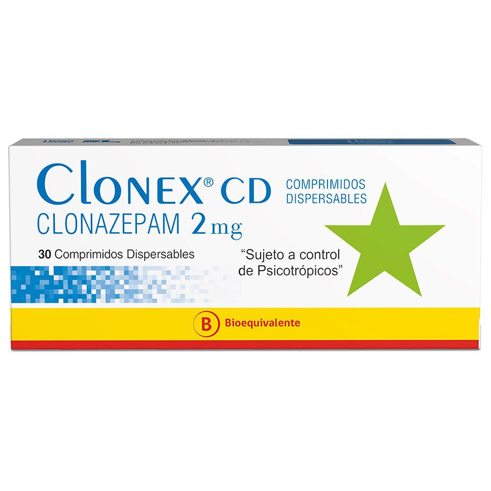 Clonex-CD-Clonazepam-2-mg-30-Comprimidos-Dispersables-imagen-1