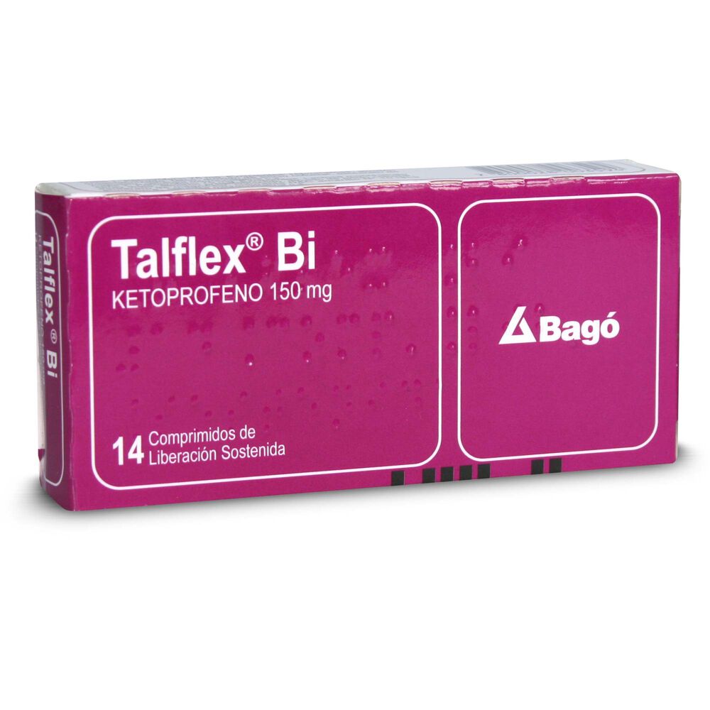 Talflex-Bi-Ketoprofeno-150-mg-14-Comprimidos-de-Liberación-Sostenida-imagen-2