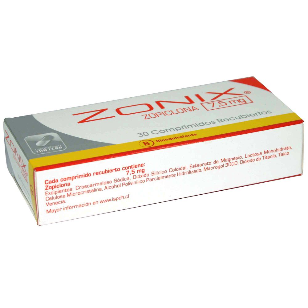 Zonix-Zopiclona-7,5-mg-30-Comprimidos-Recubiertos-imagen-3