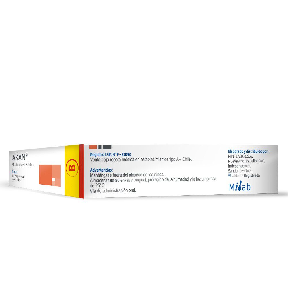 Akan-Montelukast-Sódico-4-mg-30-Comprimidos-Masticables-imagen-3