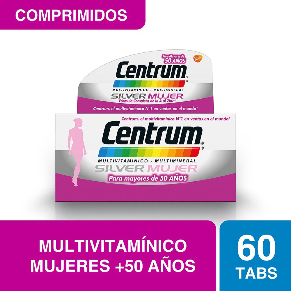 Centrum-Silver-Mujer-Multivitaminico-Multimineral-para-mayores-de-50-años-60-Comprimidos-imagen-1