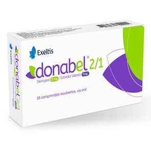 Donabel-2/1-Dienogest-2-mg-Estradiol-Valerato-1-mg-28-comprimidos-Recubiertos-imagen