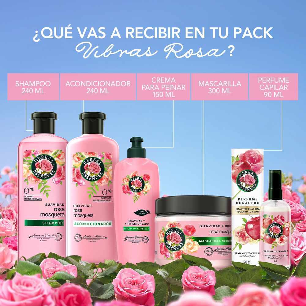 Kit-Exclusivo-Shampoo-+-Acondicionador-+-Crema-Para-Peinar-+-Mascarilla-Nutritiva-+-Perfume-Capilar-Rosa-Mosqueta-imagen-3