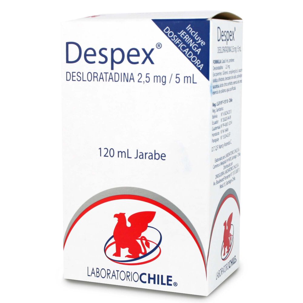 Despex-Desloratadina-2,5-mg-/-5-ml-Jarabe-120-mL-imagen-1