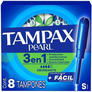 Tamp&oacute;n-Pearl-Super-Con-Aplicador-Flujo-Moderado-a-Intenso-8-Unidades-imagen