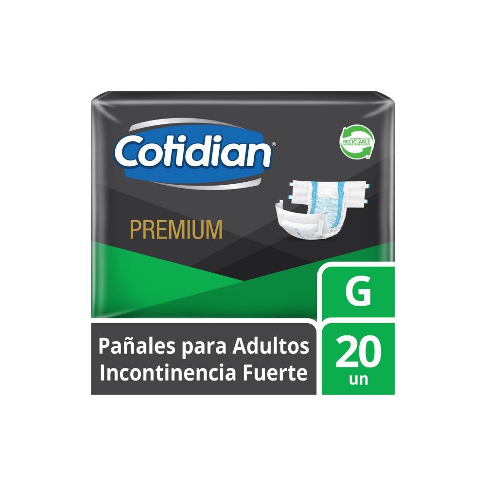Pa&ntilde;al-Adulto-Premium-Unisex-Incontinencia-Fuerte-Talla-G-20-Unidades-imagen-1