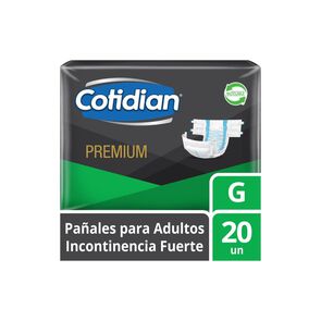 Pa&ntilde;al-Adulto-Premium-Unisex-Incontinencia-Fuerte-Talla-G-20-Unidades-imagen