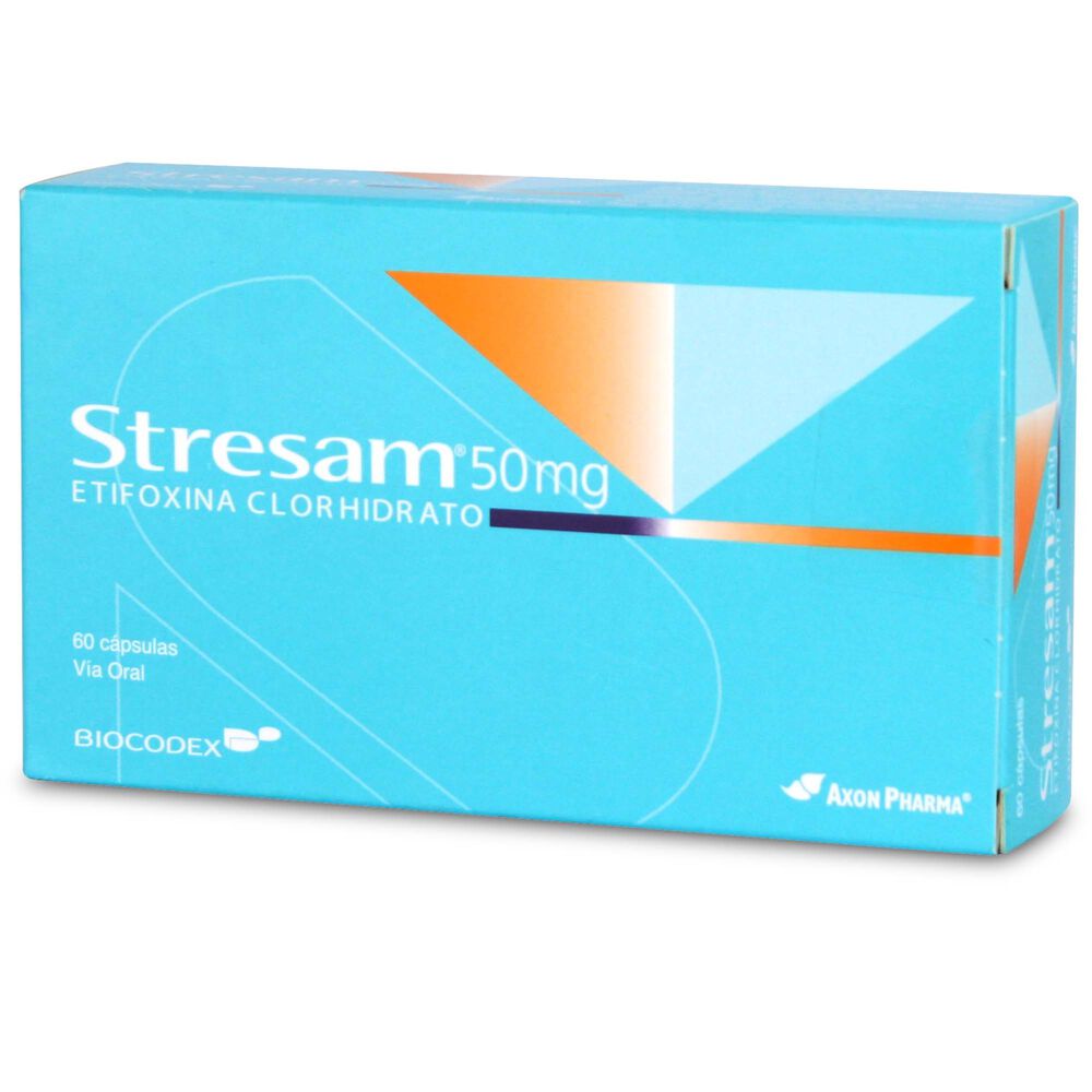 Stresam-Etifoxina-Clorhidrato-50-mg-60-Cápsulas-imagen-1