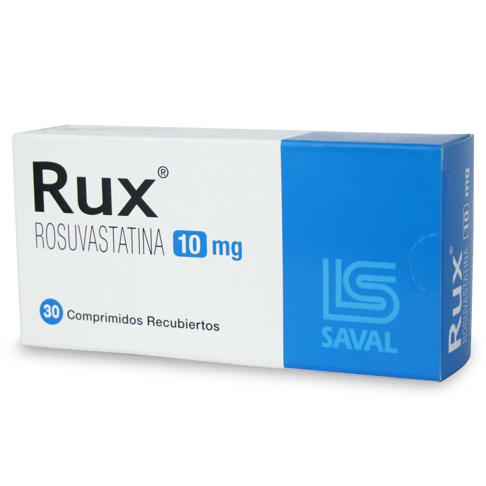 Rux-Rosuvastatina-10-mg-30-Comprimidos-Recubiertos-imagen-1