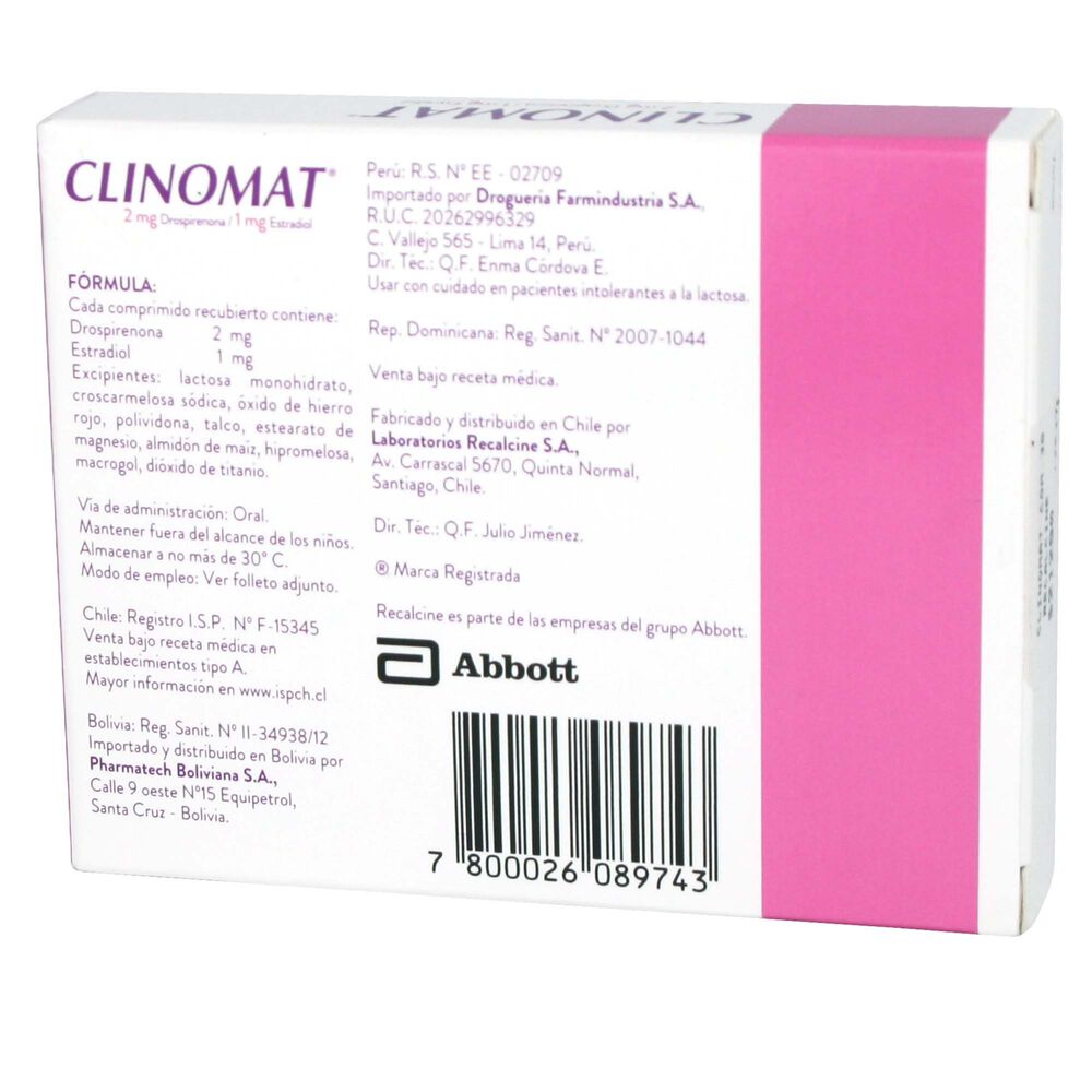 Clinomat-Drospirenona-2-mg-Estradiol-1-mg-30-Comprimidos-Recubierto-imagen-2