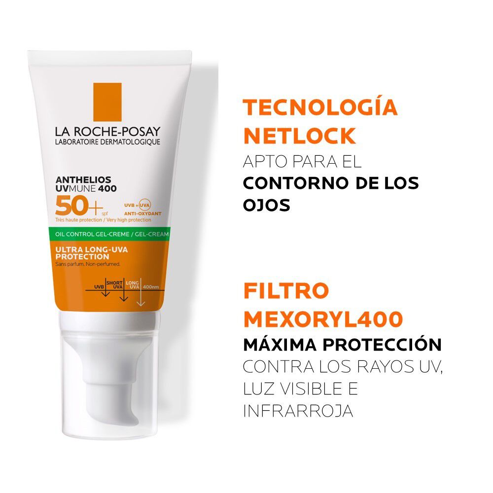 Protector-Solar-Rostro-Anthelios-UV-Mune-400-Oil-Control-Gel-Cream-FPS50+-50-ml-imagen-3
