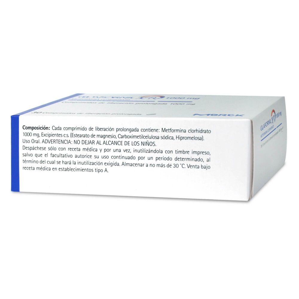 Glafornil-XR-Metformina-1000-mg-30-Comprimidos-Liberación-Prolongada-imagen-2
