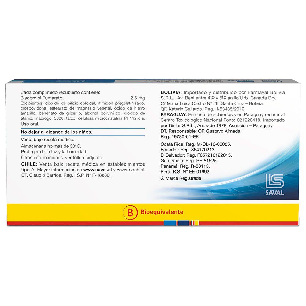 Eurocor-Bisoprolol-2,5-mg-35-Comprimidos-Recubiertoss-imagen-2