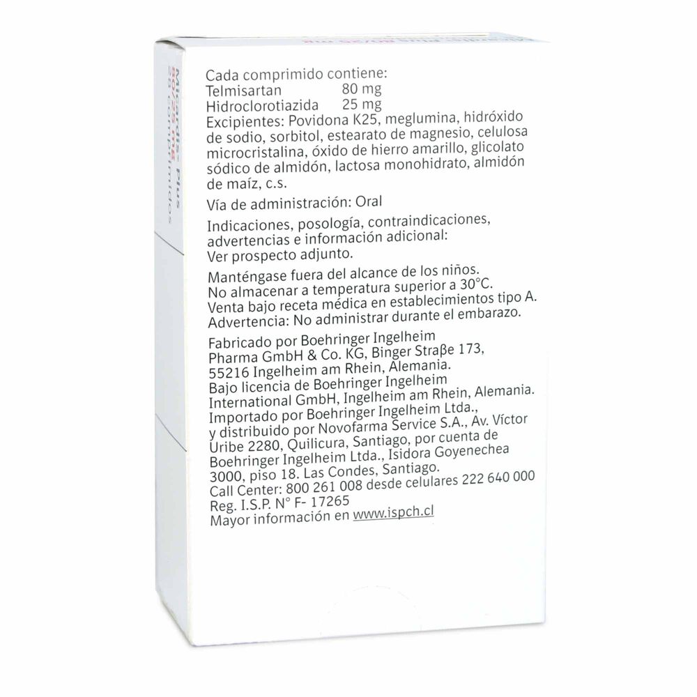 Micardis-Plus-80mg/25mg-Telmisartan-80-mg-28-Comprimidos-imagen-2
