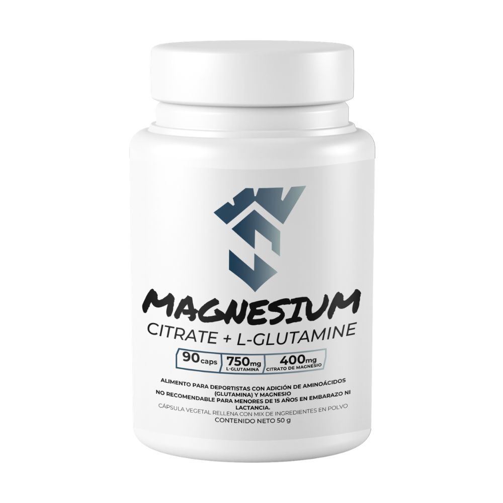 Citrato-De-Magnesio-400Mg+L-Glutamina-750Mg-Flow-Capsula-X90-imagen