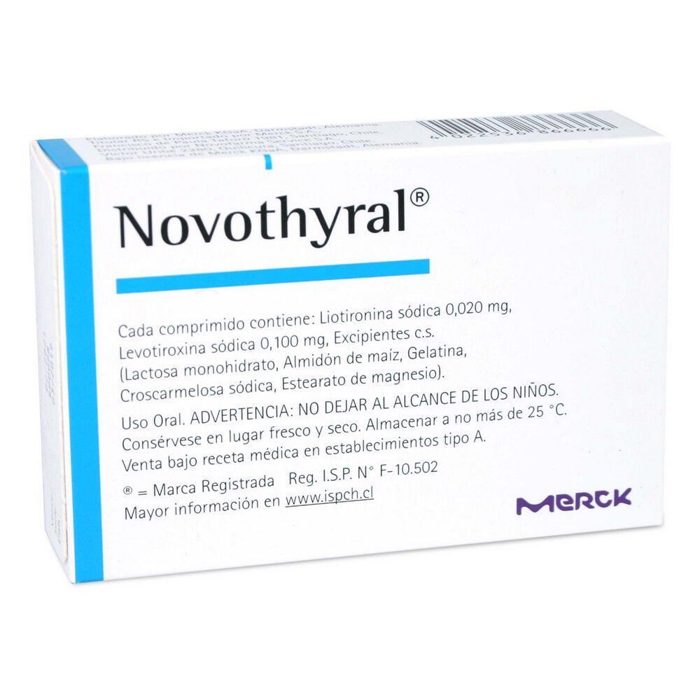 Novothyral-20-Levotiroxina-20-mcg-100-Comprimidos-imagen-2