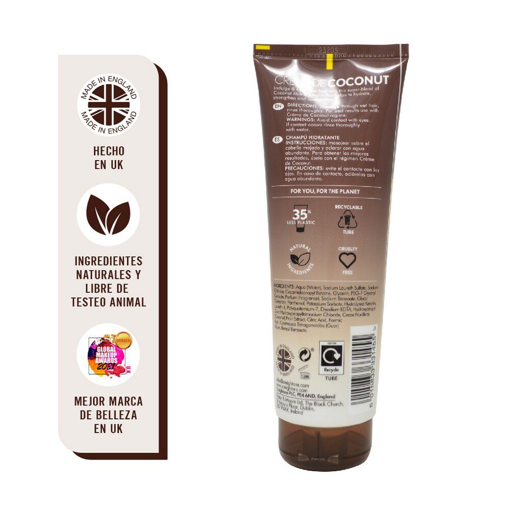 Shampoo-Hidratante-Creme-De-Coconut-&-Keratin-Moisturising--250-mL-imagen-2