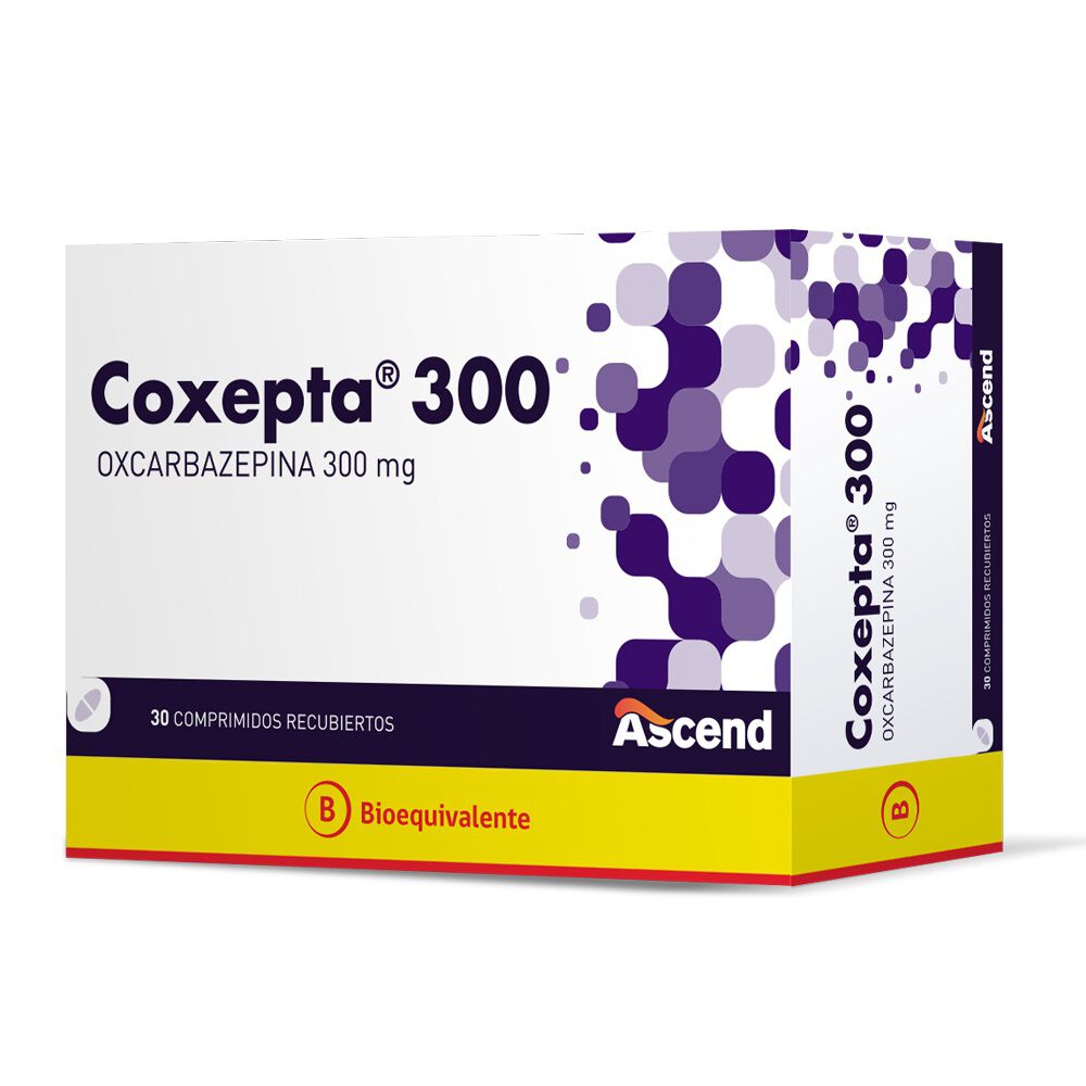 Coxepta-300-Oxcarbazepina-300-mg-30-Comprimidos-Recubiertos-imagen-1