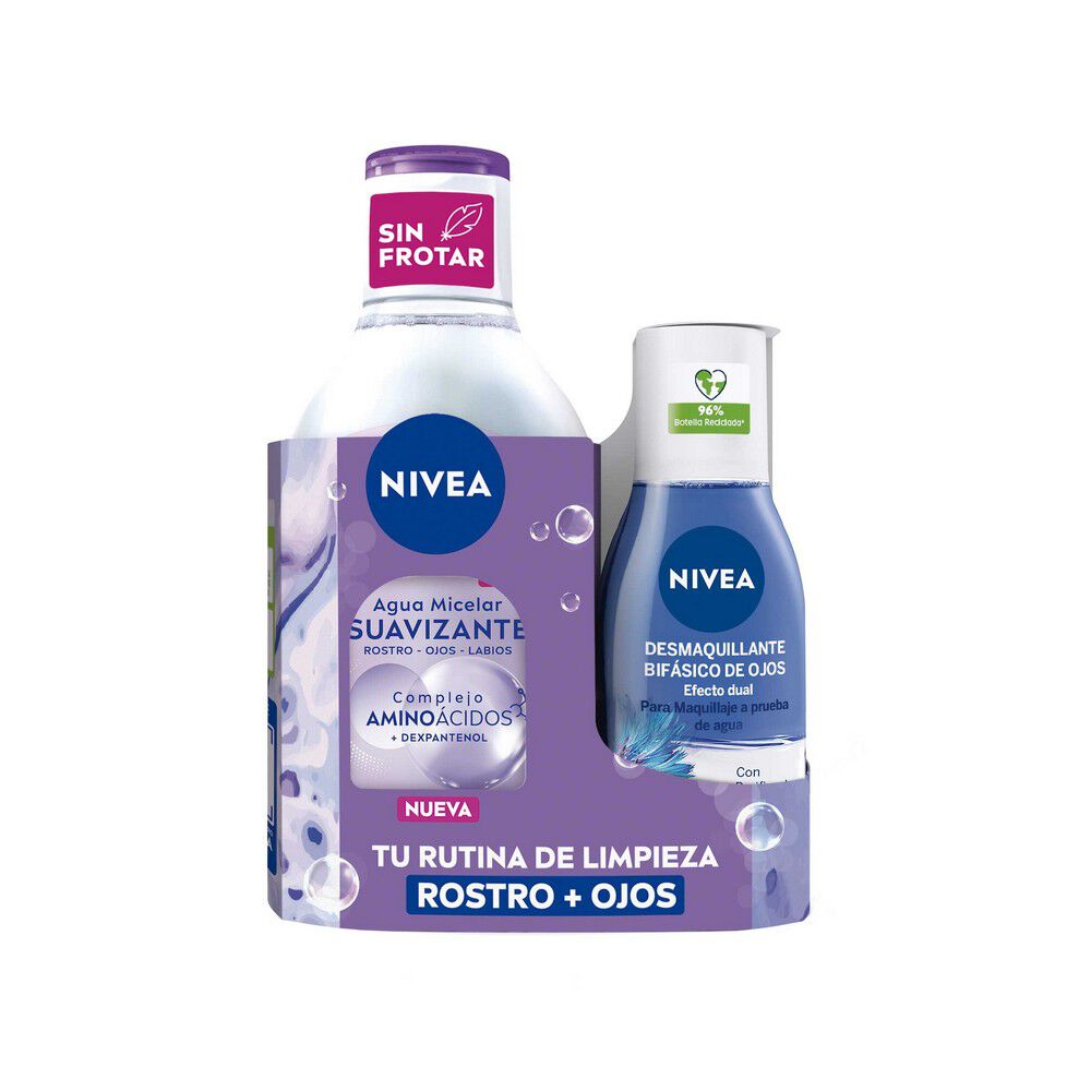 Pack-Facial-Agua-Micelar-Piel-Sensible-400ml-+-Desmaquillante-Bifásico-de-Ojos-125ml-imagen-2