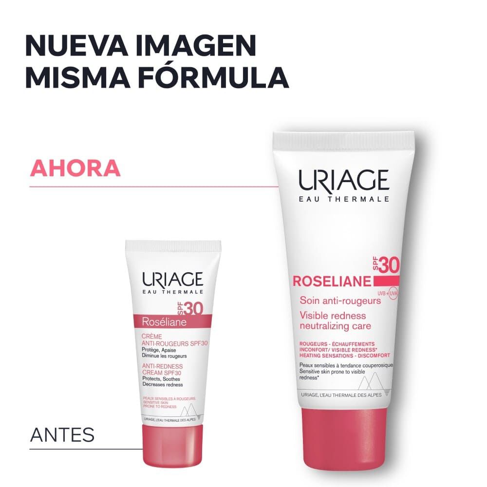 Ros&eacute;liane-Crema-anti-rojeces-SPF30-40ml-de-Uriage-imagen-1