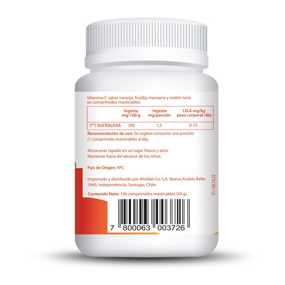 Mintavit-C-100mg-Multisabor-100-Comprimidos-Masticables-imagen-2