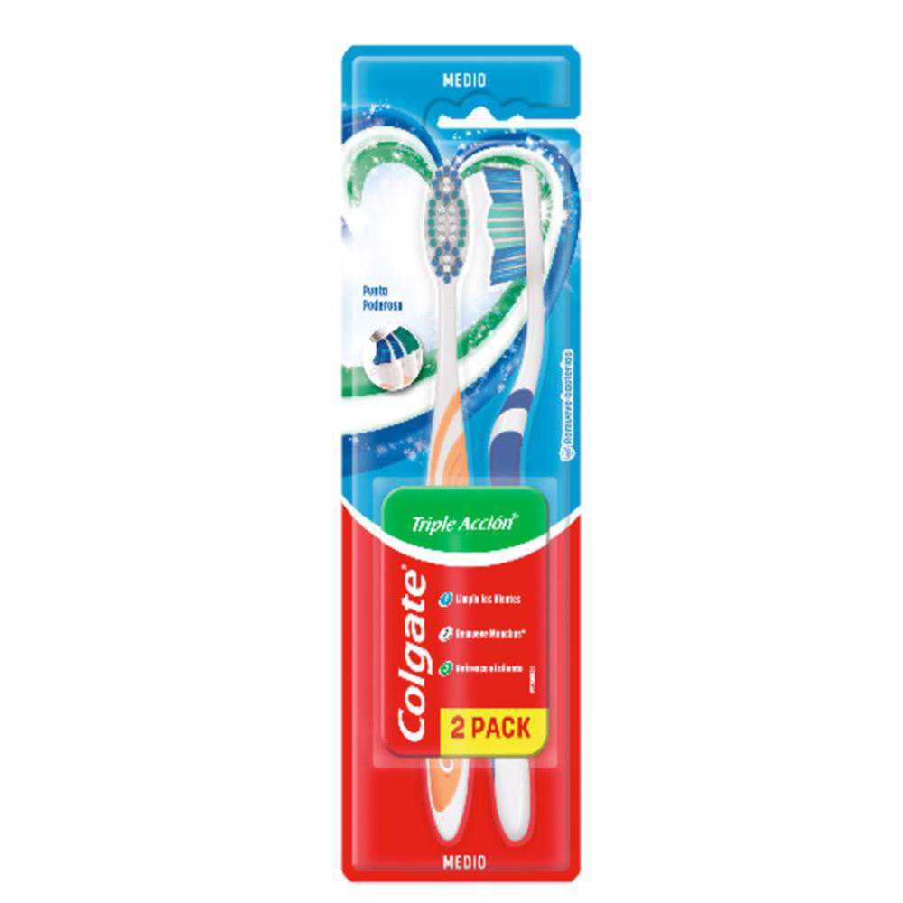 Pack-Cepillo-Dental-Triple-Accion-Medio-x-2-imagen-2