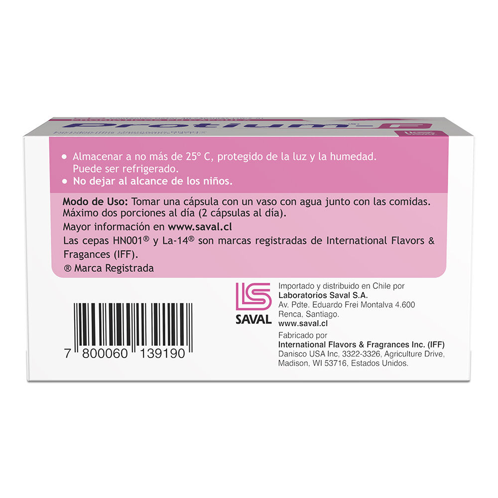 Protium-F-Probiotico-Lactobacillus-Acidophilus-30-Cápsulas-imagen-3