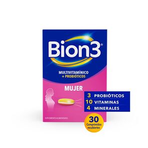 Bion3-Mujer-Multivitamínico-con-Probióticos-30-Comprimidos-imagen