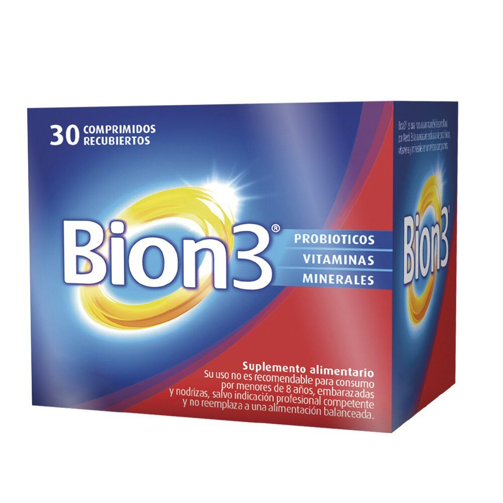 Bion-3-Vitaminas-295-mg-30-Comprimidos-Recubierto-imagen