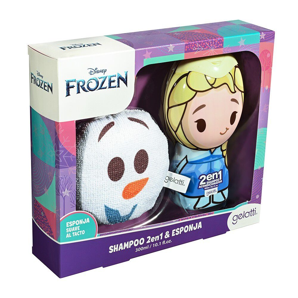 Set-de-Baño-Frozen-Shampoo-Elsa-+-Esponja-Olaf-imagen-1