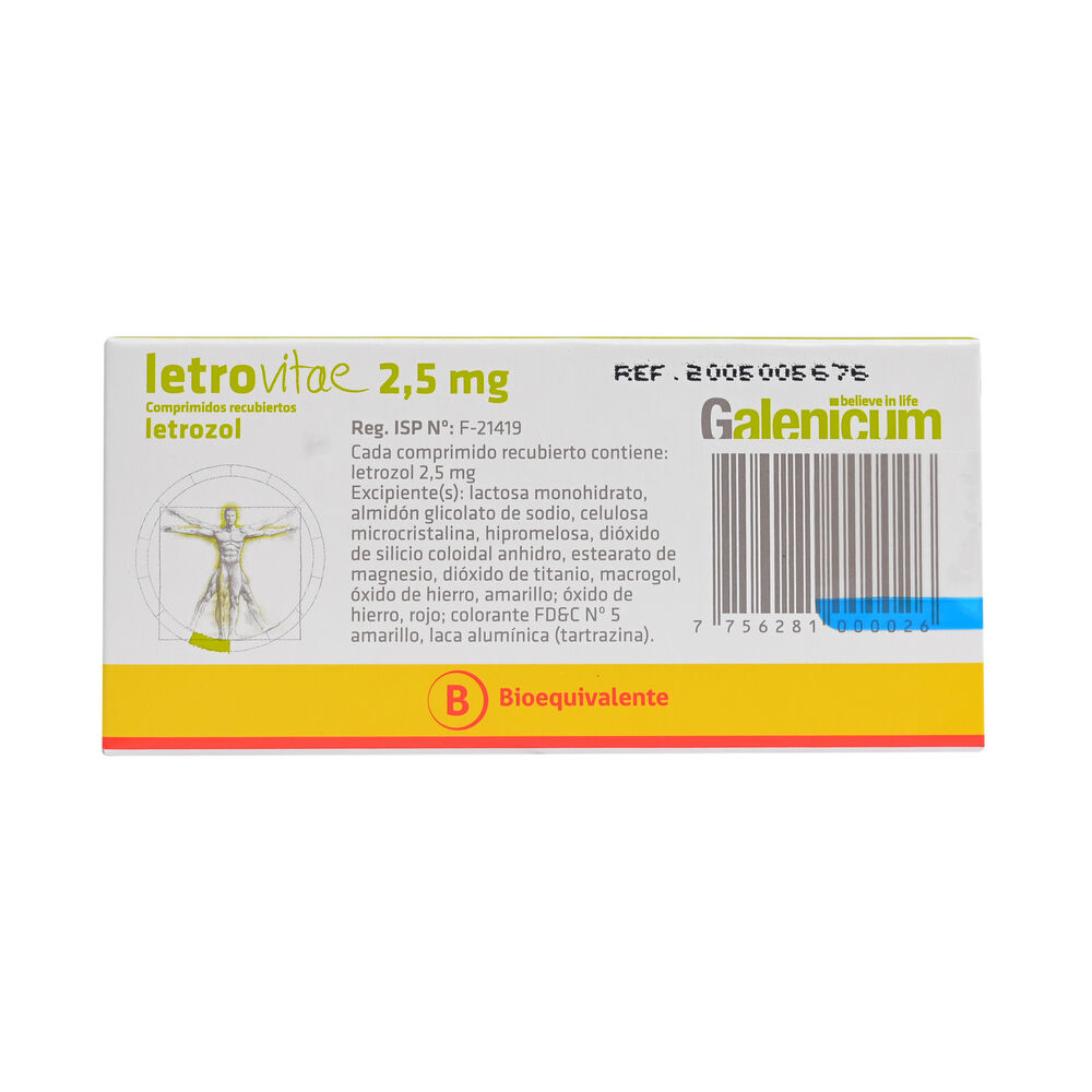 Letrovitae-Letrozol-2,5-mg-30-Comprimidos-Recubiertos-imagen-2