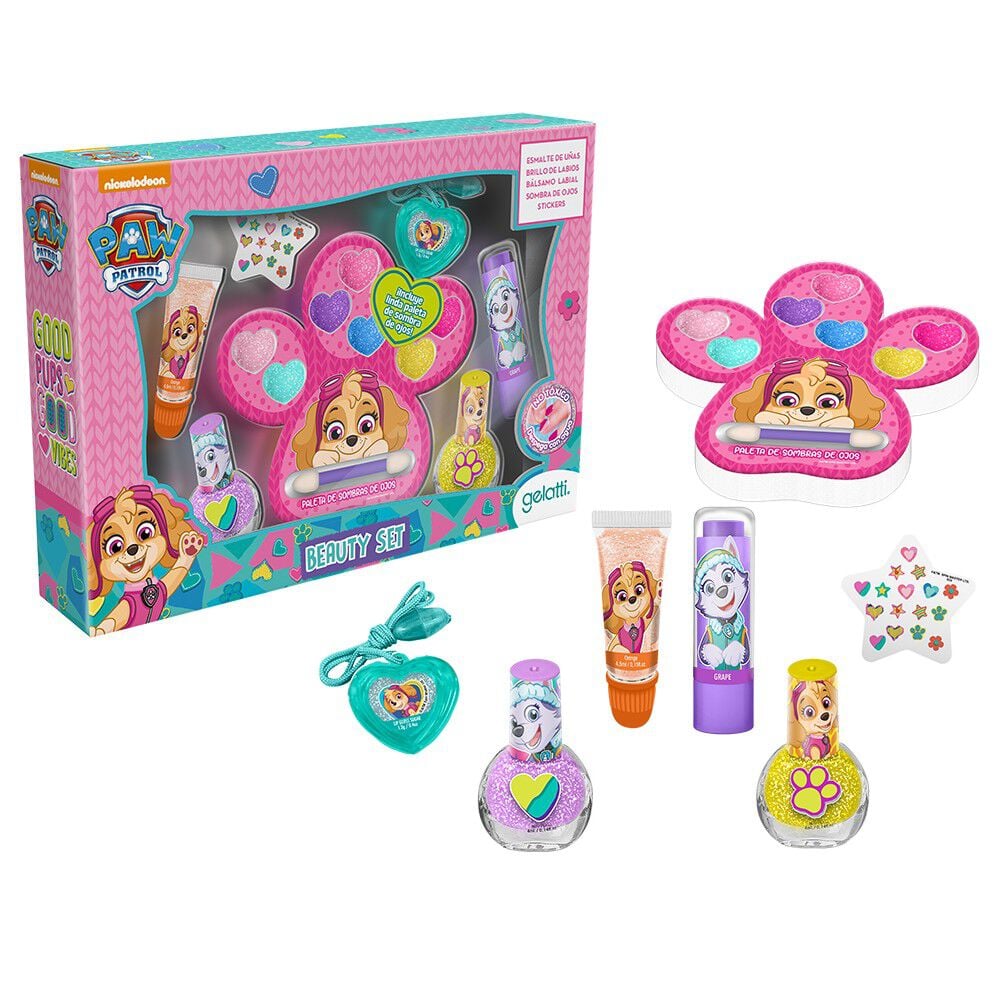 Set de Maquillaje Sky, 2 Esmaltes + 1 Balsamo Labial+1 Brillo Labial+Paleta Sombras Ojos + Collar Set de Maquillaje Sky, 2 Esmaltes + 1 Balsamo Labial+1 Brillo Labial+Paleta Sombras Ojos + Collar