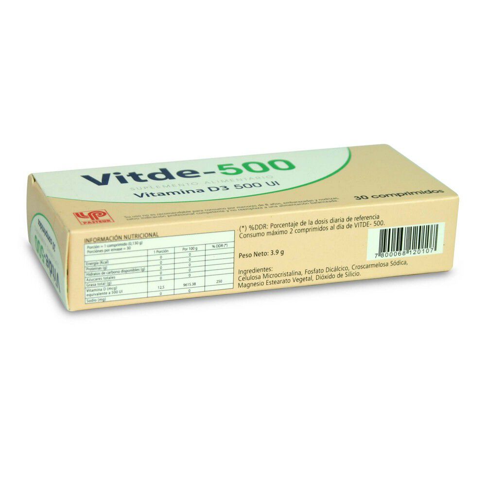 Vitde-500-Vitamina-D3-500-UI-30-Comprimidos-imagen-2