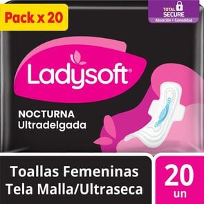 Toalla-higi&eacute;nica-Nocturna-Ultradelgada-Tela-Malla-20-unidades-imagen