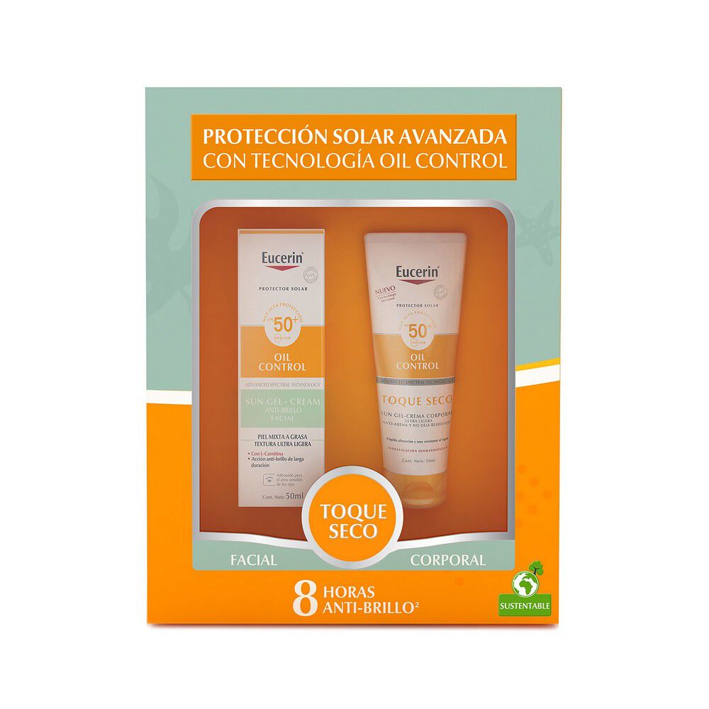 Estuche Sun Face Oil Control 50 mL + Sun Oil Control Corporal Toque