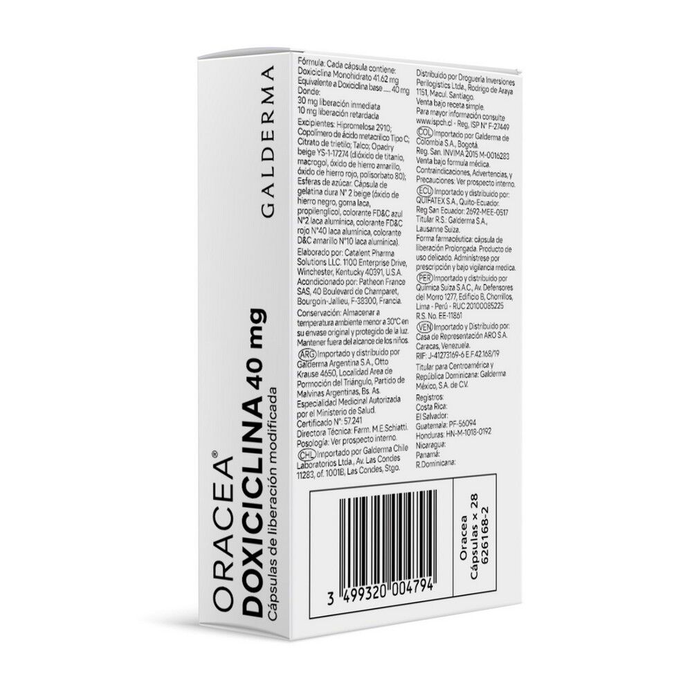 Oracea-Doxiciclina-40-mg-28-Cápsulas-Liberación-Prolongada-imagen-3