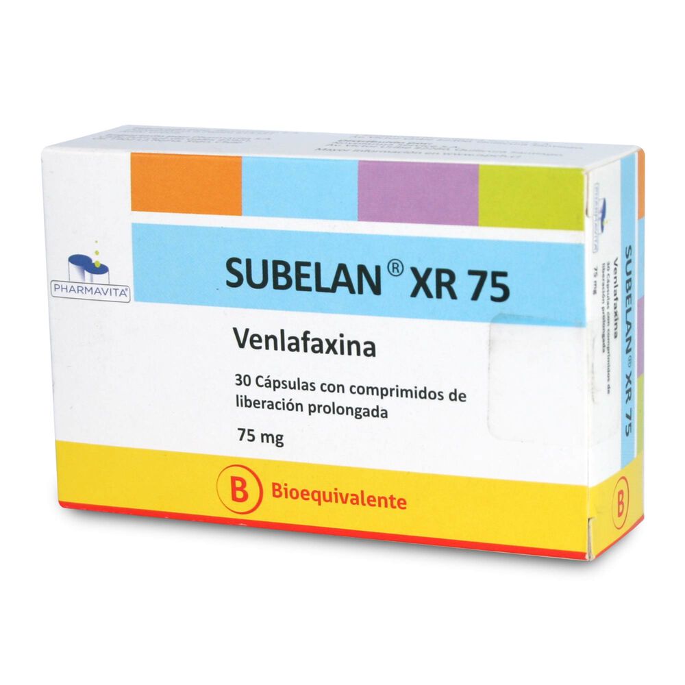 Subelan-XR-Venlafaxina-75-mg-30-Cápsulas-Liberación-Prolongada-imagen-1