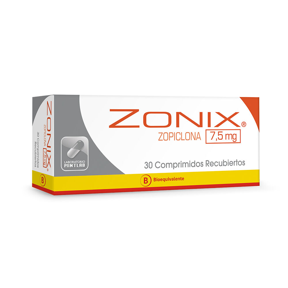 Zonix-Zopiclona-7,5-mg-30-Comprimidos-Recubiertos-imagen-1