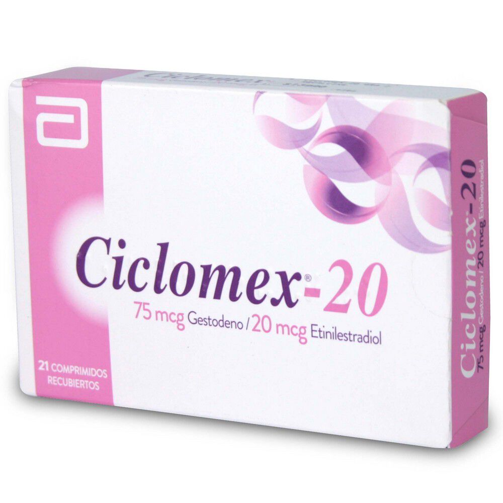 Ciclomex-20-Gestodeno-75-mcg-Etinilestradiol-20-mcg--21-Comprimidos-Recubiertos-imagen-1