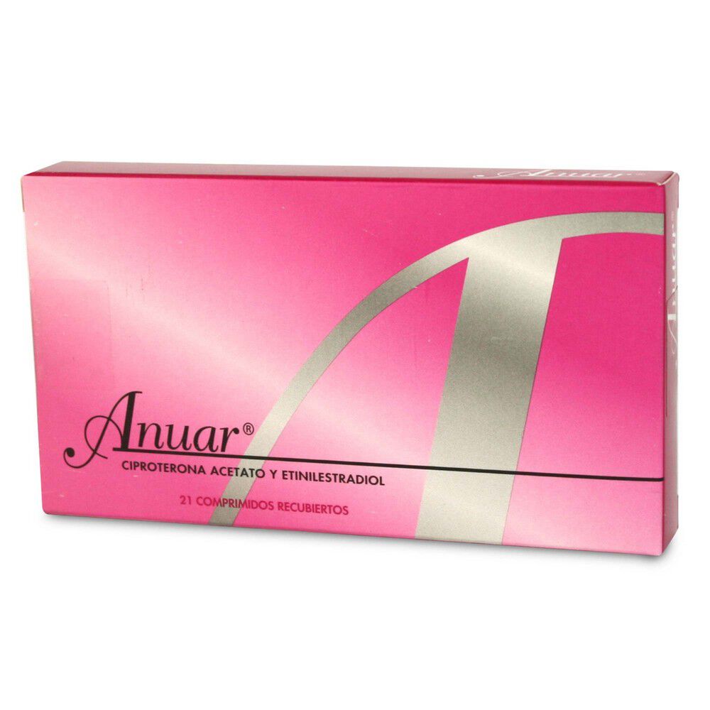 Anuar-Ciproterona-2-mg-Etinilestradiol-0,035-mg-21-Comprimidos-Recubiertos-imagen-1