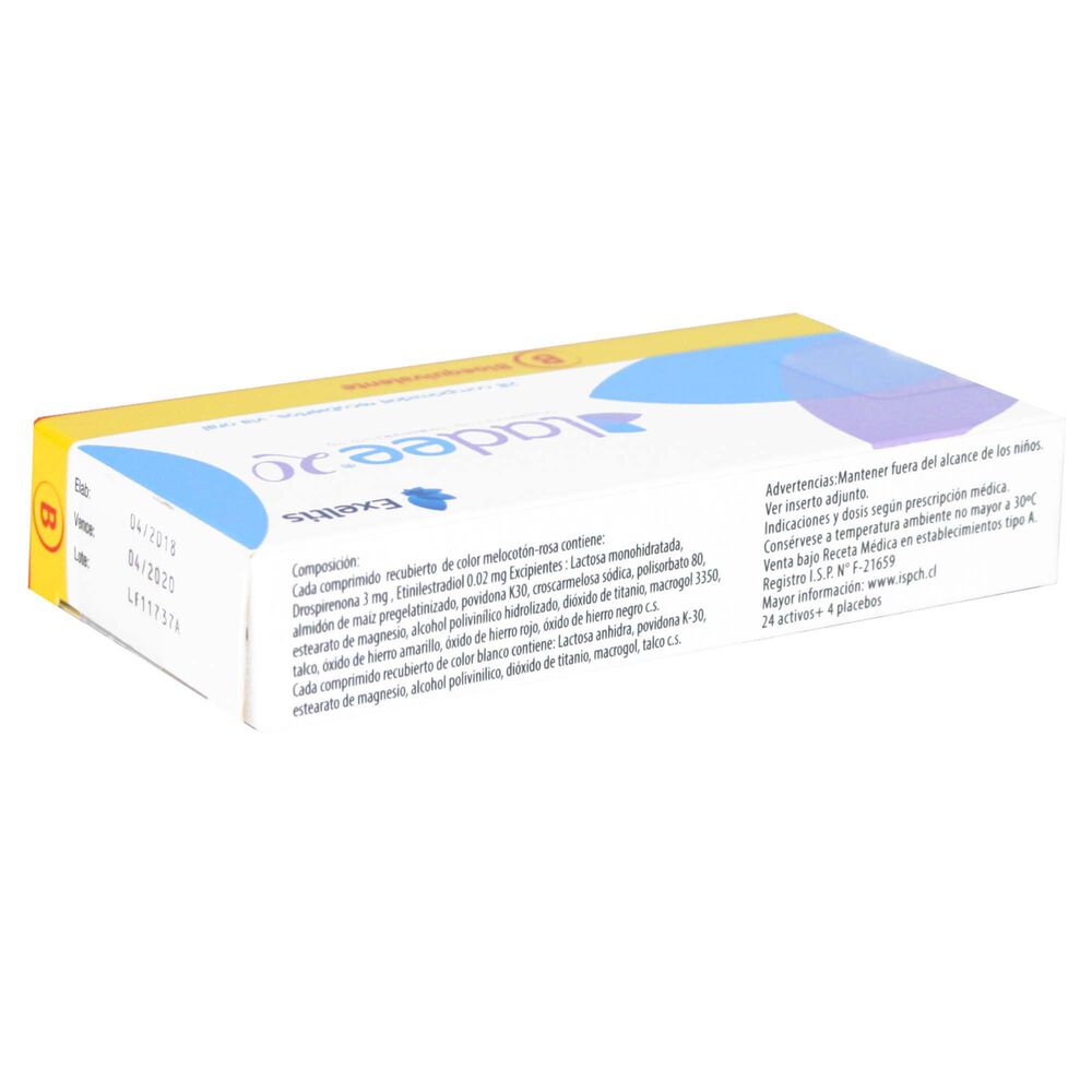 Ladee-20-Drospirenona-3-mg-Etinilestradiol-0,02-mg-28-comprimidos-Recubiertos-imagen-3