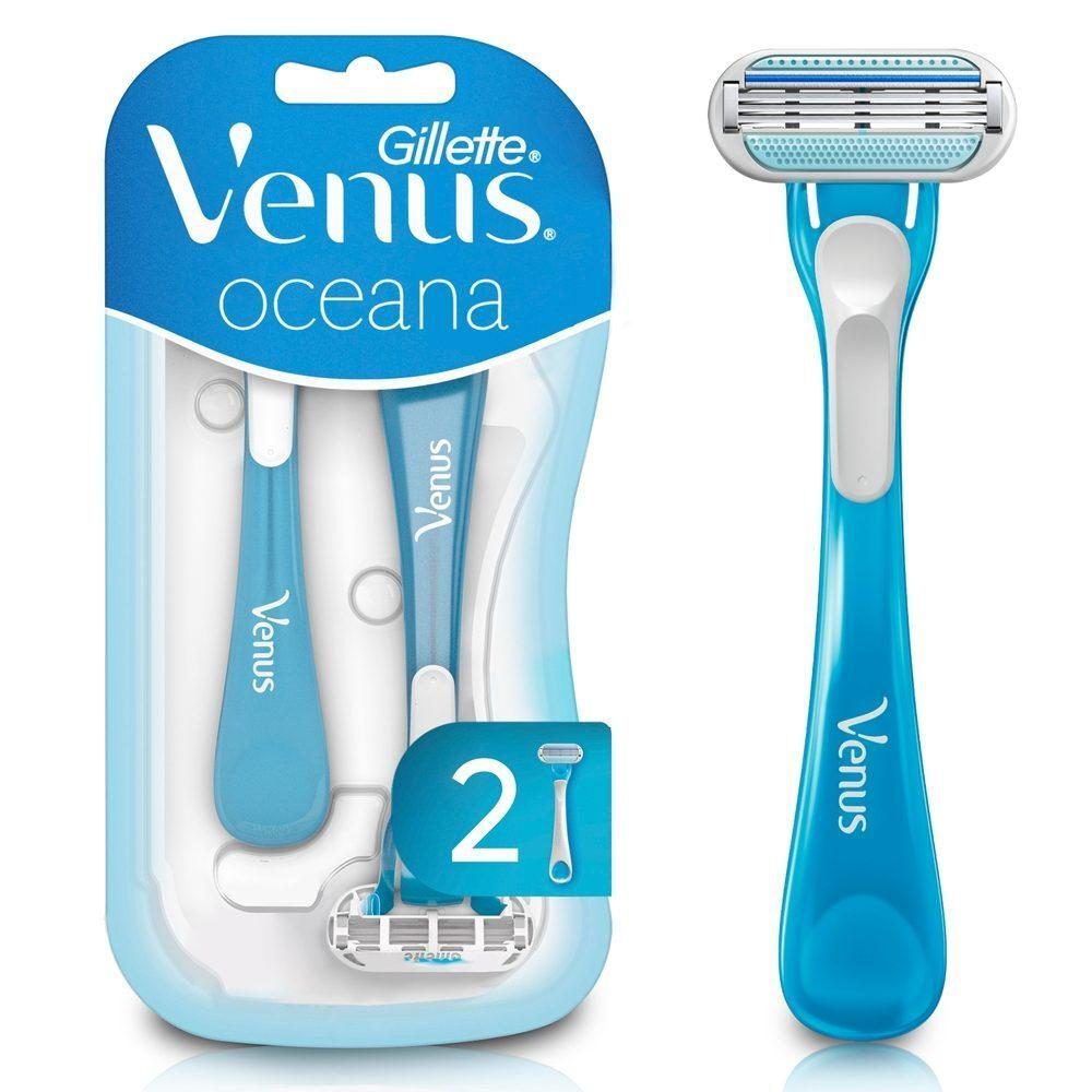 Venus-Oceana-Maquina-de-Afeitar-Desechable-3-Hojas-con-Aloe-Mujer-X2-imagen-1