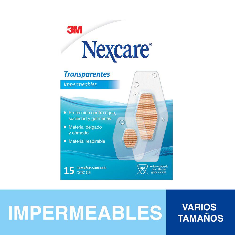 Parche Impermeable Transparente. Tamaño surtido
