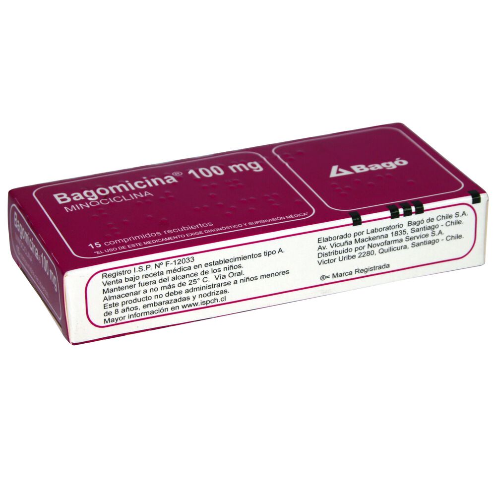Bagomicina-Minociclina-100-mg-15-Comprimidos-Recubierto-imagen-3