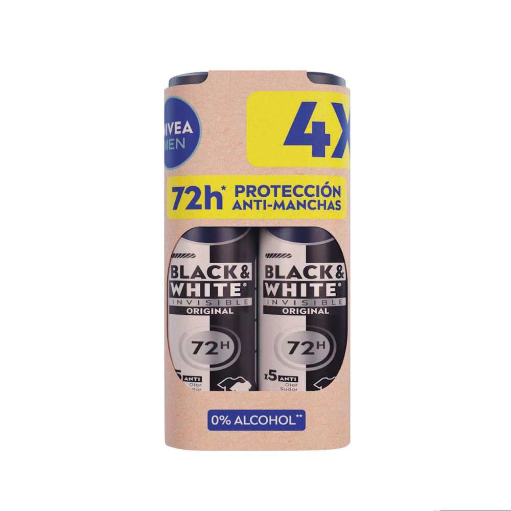 Pack-4-Antitranspirantes-Invisible-Black&White-48Hrs-150-mL-imagen-1